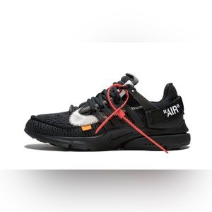 NWT Nike OFF-WHITE X AIR PRESTO 'BLACK'